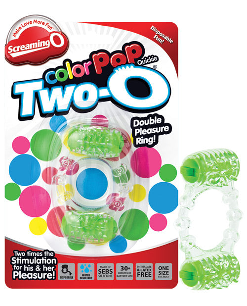 Screaming O Color Pop Quickie Two-O - Vert