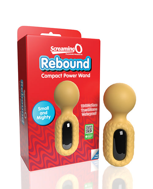 Vibrant Vibrateur de Massage Screaming O Rebound Compact Power Wand - Jaune Bourdon