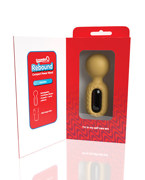 Vibrant Vibrateur de Massage Screaming O Rebound Compact Power Wand - Jaune Bourdon