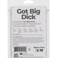 Got Big Dick 4 Anillos para el Pene (4 unidades) - Negro