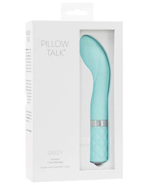 Pillow Talk Vibrador Sassy G Spot - Azul verdoso