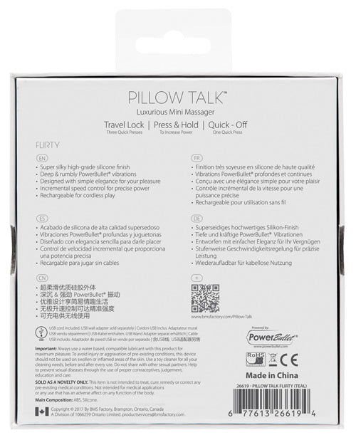 Pillow Talk Flirty Bullet - Rose