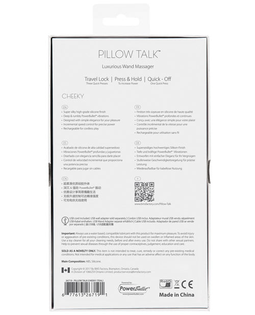 Pillow Talk Cheeky Wand - Bleu sarcelle