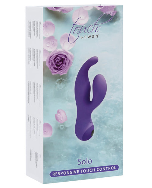 Vibrador Swan Solo G Spot con toque de seda - Morado