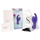 Vibrador Swan Solo G Spot con toque de seda - Morado