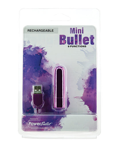 Mini Balle Vibrante Rechargeable - 9 Fonctions Violet
