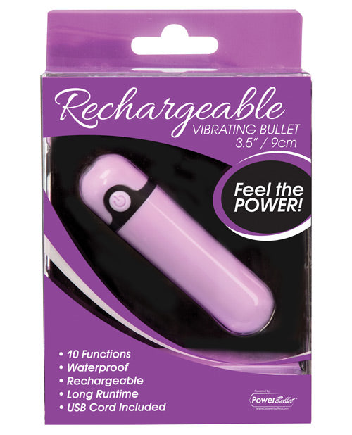 Bala Vibradora Recargable Simple y Verdadera - Morada