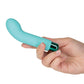 Vibreur Rechargeable Sara's Spot avec Manchon Point G - 10 Fonctions Bleu Canard