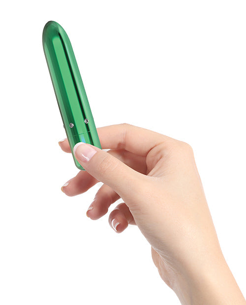 Bala recargable Pretty Point - 10 funciones color verde azulado