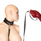 Collier de soumission et laisse de 94 cm en cristal