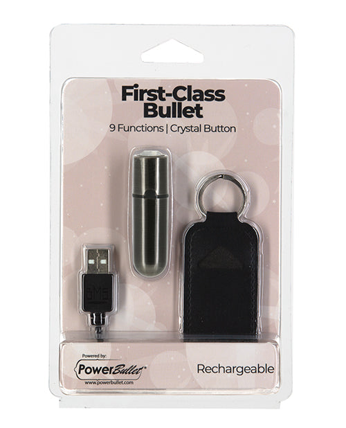 Mini balle rechargeable de première classe avec cristal - 9 fonctions couleur bronze