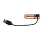 Mini-bâton de massage rechargeable de luxe avec cristaux - 9 fonctions or rose