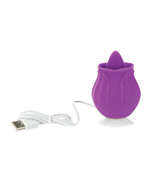 Stimulateur Clitoridien Vibrant & Langue Scintillante M'Lady - Violet