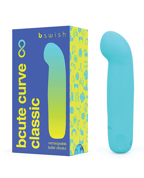 Vibreur balle Bcute Curve | Vibreur point G classique Infinite | Silicone bleu électrique | Meilleur vibreur pour femme
