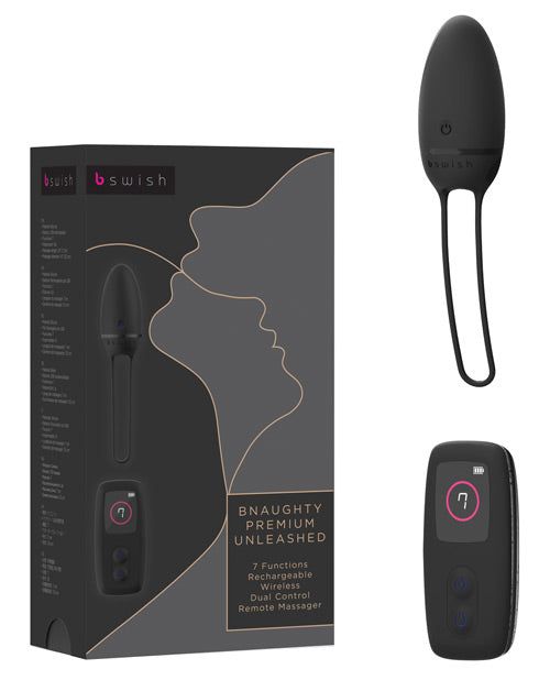 Bnaughty Premium Bala con Control Remoto Desatado - Noir
