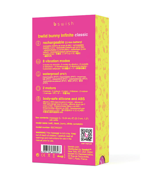 Bwild Infinite Classic Bunny - Rosa Atardecer