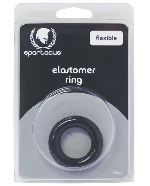Anillo para pene de elastómero Spartacus de ajuste holgado - Negro