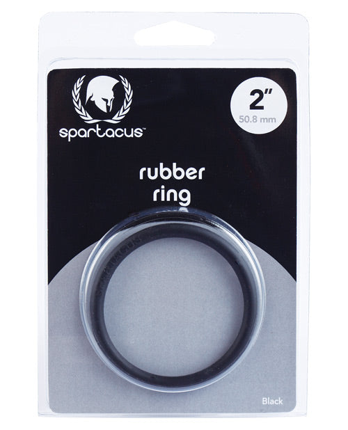 Anillo para pene de caucho "Spartacus 2" - Negro
