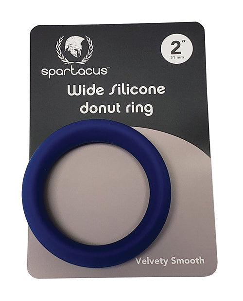Anillo de silicona Spartacus de 2" de ancho - Azul