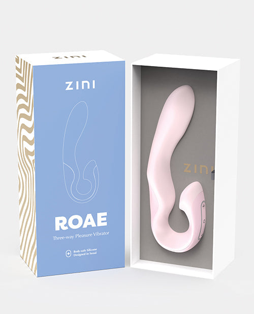 Vibromasseur Lapin Zini Roae | Vibromasseur Point G Rose | Vibromasseur Clitoridien 15 Motifs 5 Vitesses | Meilleur Vibromasseur pour Femmes