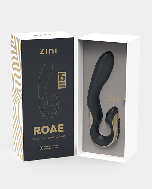 Vibromasseur Zini Roae SE Lapin | Vibromasseur Point G Noir | Vibromasseur Clitoridien 15 Modes | Meilleur Vibromasseur pour Femme