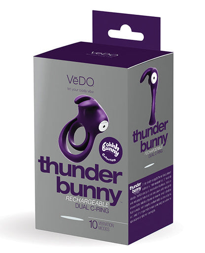 VeDO Thunder Bunny Bague Double Rechargeable - Violet Parfait