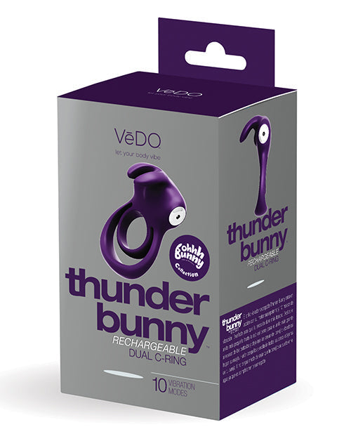 VeDO Thunder Bunny Bague Double Rechargeable - Violet Parfait