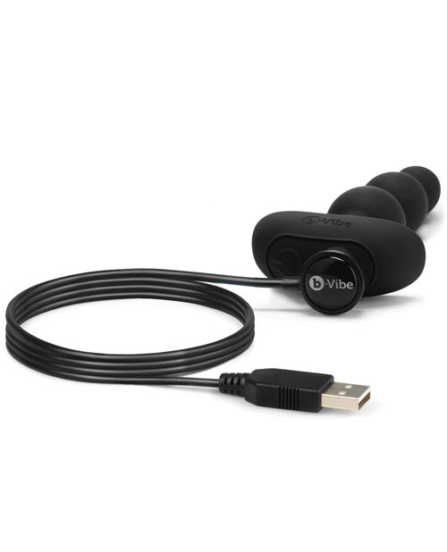 B-Vibe Cuentas Anal B-Vibe Remote Triplet - Negro