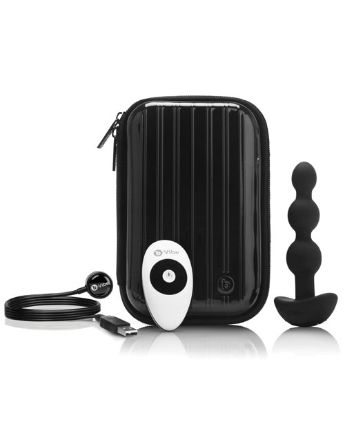 B-Vibe Cuentas Anal B-Vibe Remote Triplet - Negro
