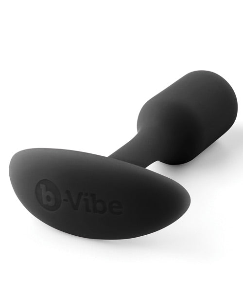 B-Vibe Weighted Snug Plug 1 - 55 g Noir