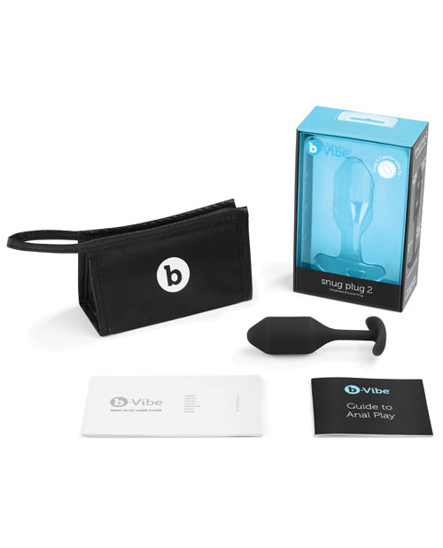 B-Vibe Weighted Snug Plug 2 - 114 g Noir
