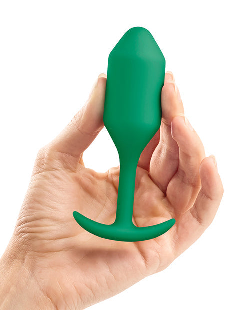 B-Vibe Weighted Snug Plug 2 - 114 g Vert