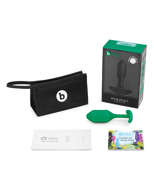 B-Vibe Weighted Snug Plug 2 - 114 g Vert