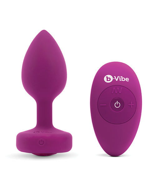 B-Vibe Bijou Vibrant Télécommandé (S/M) - Fuchsia