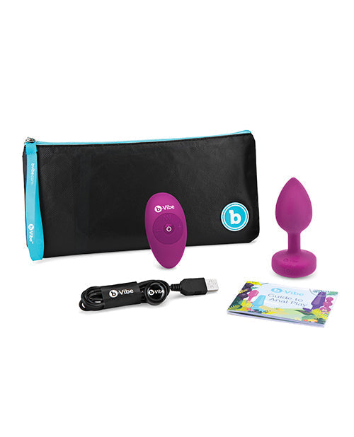 B-Vibe Bijou Vibrant Télécommandé (S/M) - Fuchsia