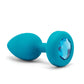 B-Vibe Control Remoto Vibrador Joya Anal (S/M) - Azul Verdoso