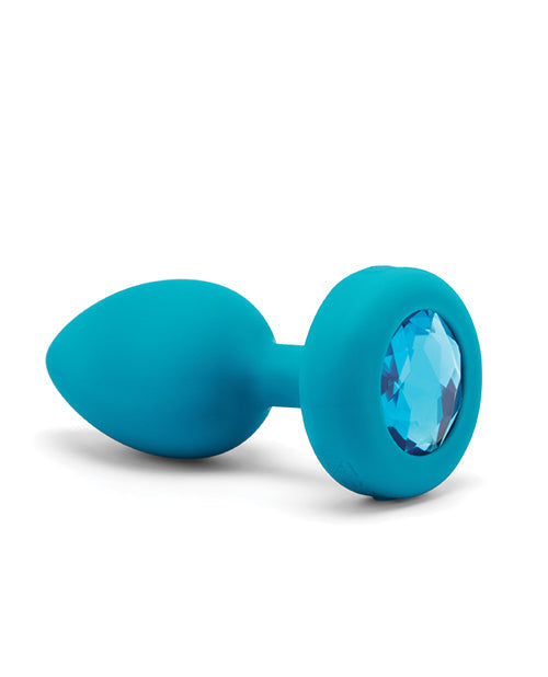 B-Vibe Control Remoto Vibrador Joya Anal (S/M) - Azul Verdoso