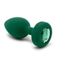 B-Vibe Control Remoto Vibrador Joya Plug (M/L) - Verde Esmeralda