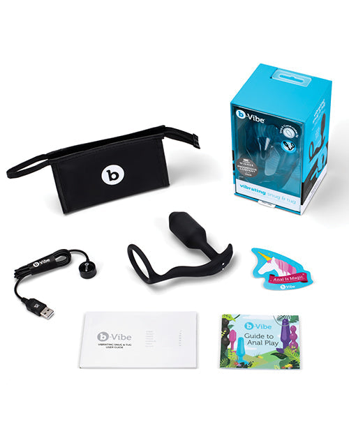 B-Vibe Vibrating Snug & Tug Medium - Noir
