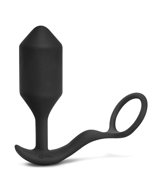 B-Vibe Vibrating Snug & Tug XL - Negro