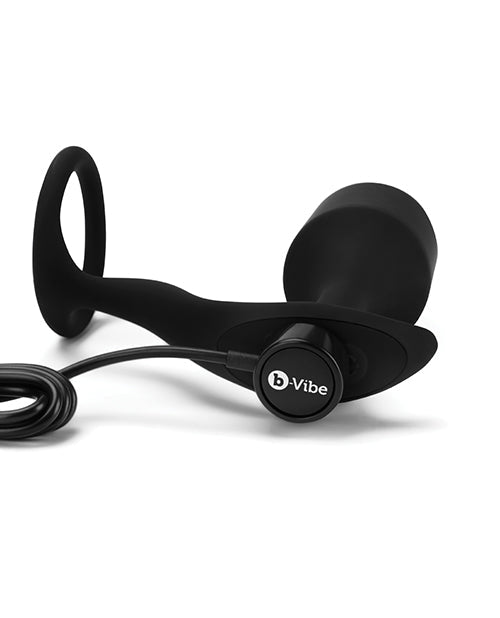 B-Vibe Vibrating Snug & Tug XL - Negro