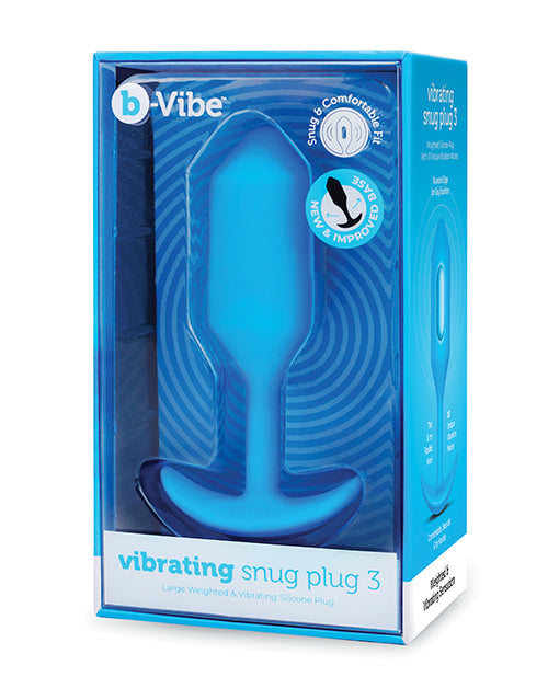 B-Vibe Vibromasseur Plug Snug – Grand Bleu