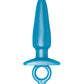 B-Vibe Butties Sleek Tapered Plug - Azul