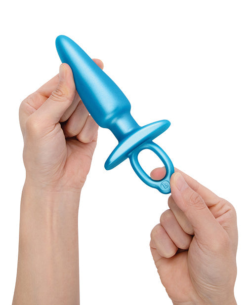 B-Vibe Butties Sleek Tapered Plug - Azul
