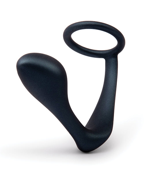 B-Vibe Butties Ringer Anneau pénien et plug prostatique - Noir