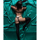 Juego de 6 piezas BZ Bunny de juego de roles - Negro S/M