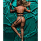 Juego de rol Bondage Baddie de 7 piezas, negro S/M