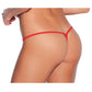 Low Rise Lycra G-String Red O/S
