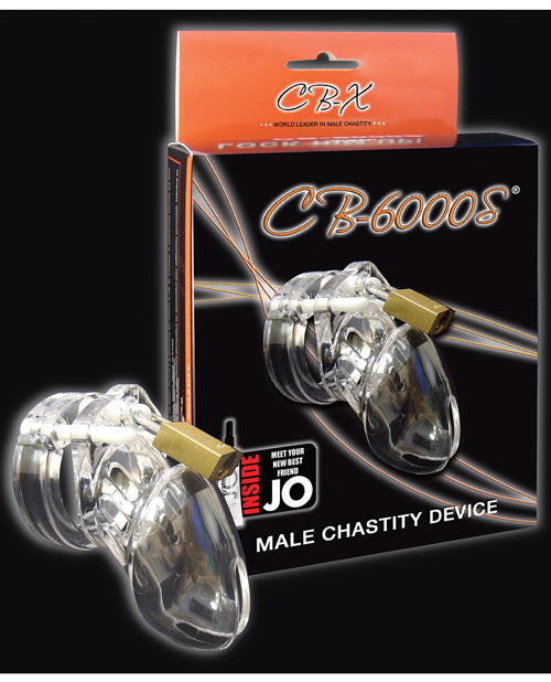 CB-6000S 2 1/2" Cage à pénis et cadenas - Transparent