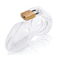 CB-6000 Cage de Chasteté et Cadenas 8,25cm - Transparent